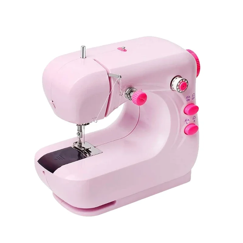 Household Mini Electric Sewing Machine Multi-Function Micro-Sewing Machine W/ Foot Pedal 2Speed Adjustable Lightweight Beginners