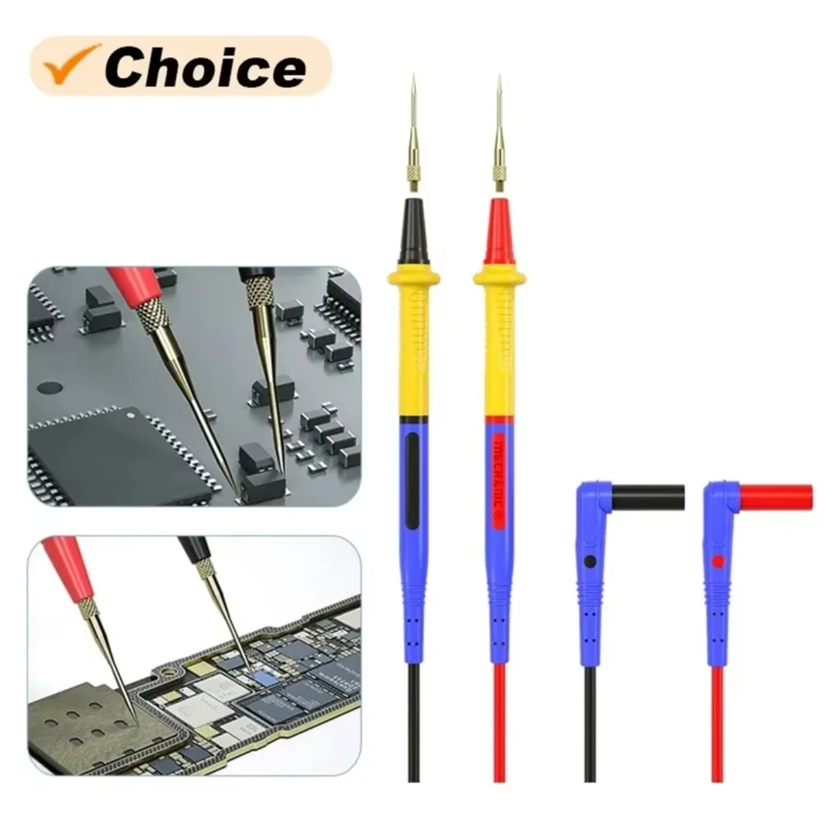 

AA25 RP4 Multimeter Pen 1000V 20A Stainless Steel Digital Multimeter Ultra Fine Point Needle Soft Test Probe