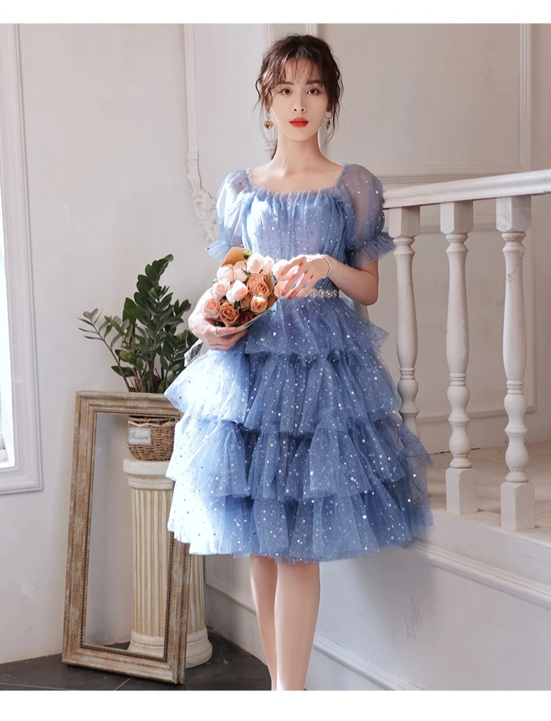 French dress small evening dress 2026 new birthday party socialite banquet graduation princess dress women winter