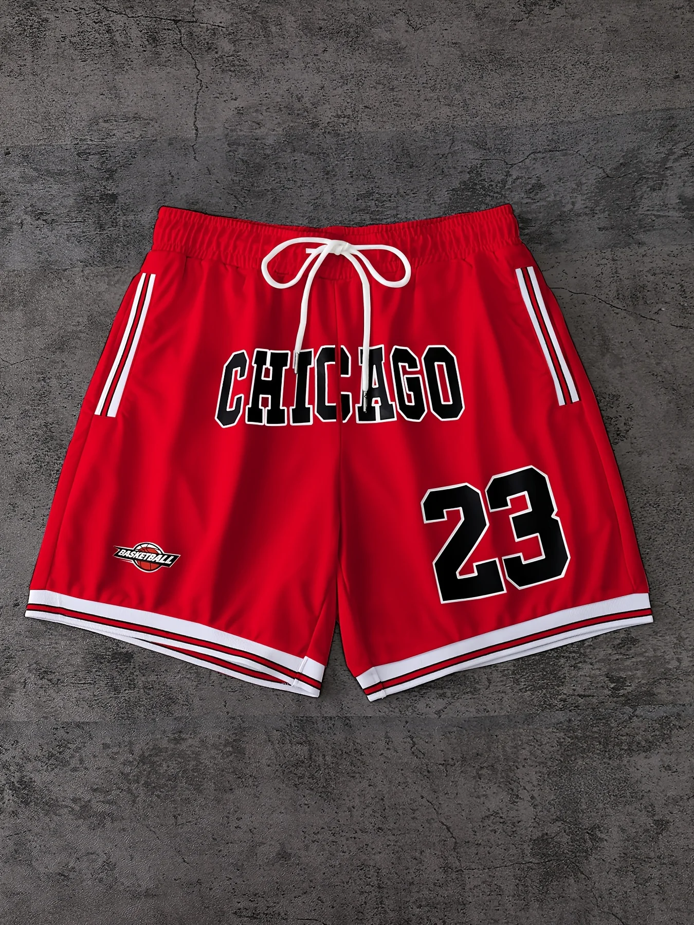 Summer women's short pants - Chicago print lightweight breathable casual sporty streetwear style shorts