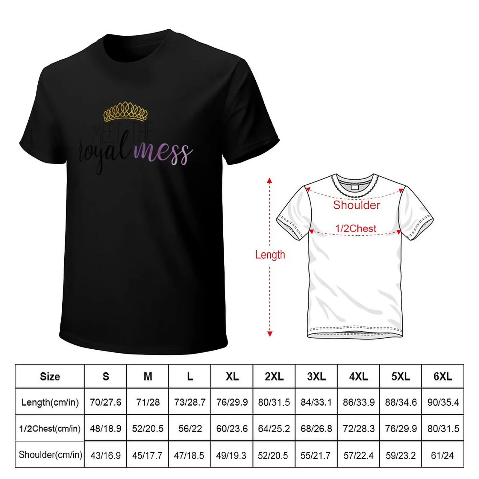 Meet the Royal Mess Anastasia Sticker T-Shirt Vintage Style Printed Top