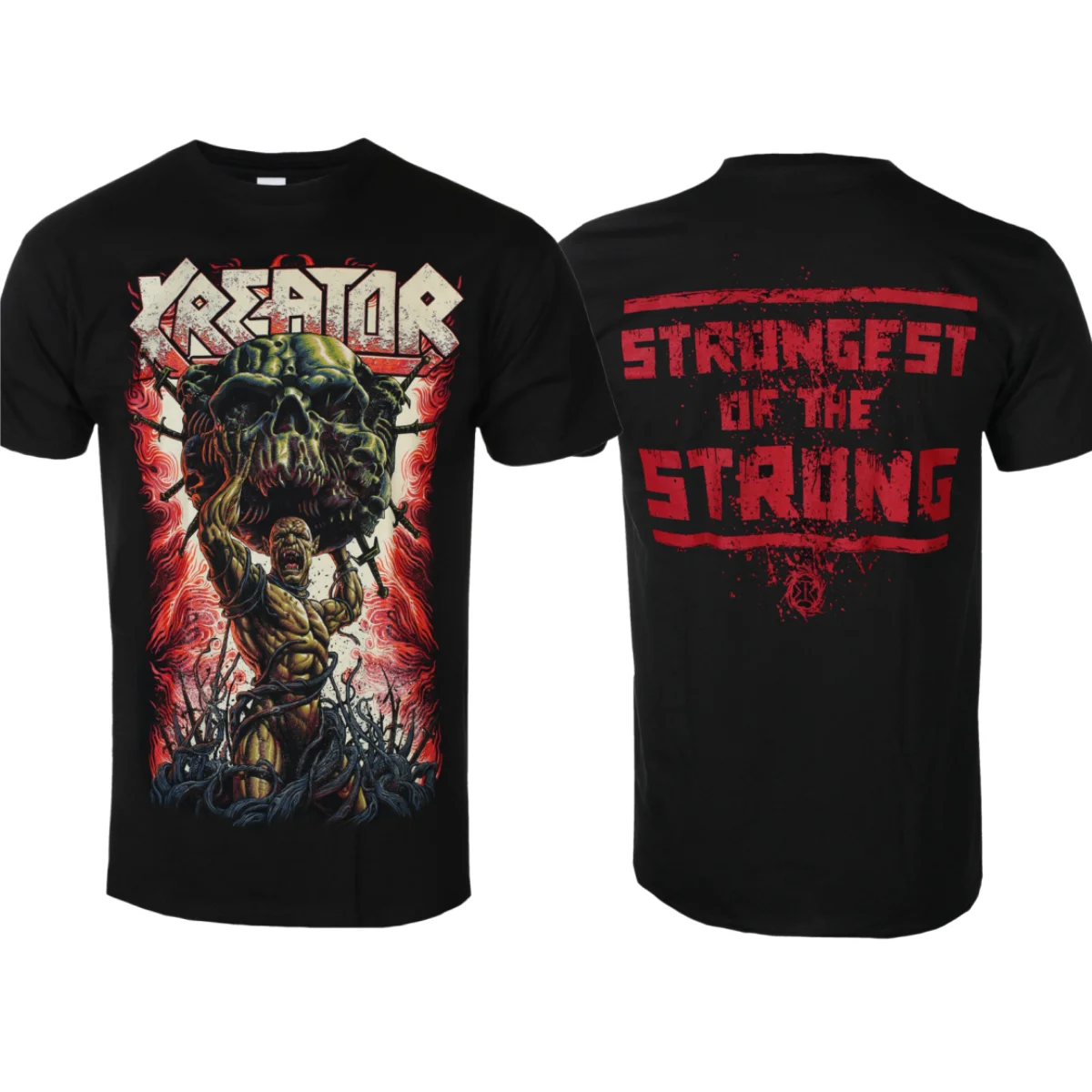 Kreator Strongest Of The Strong Patterns Summer Fashion T-Shirt Men Women Cotton T-shirt Casual Street Classic Band T-shirt
