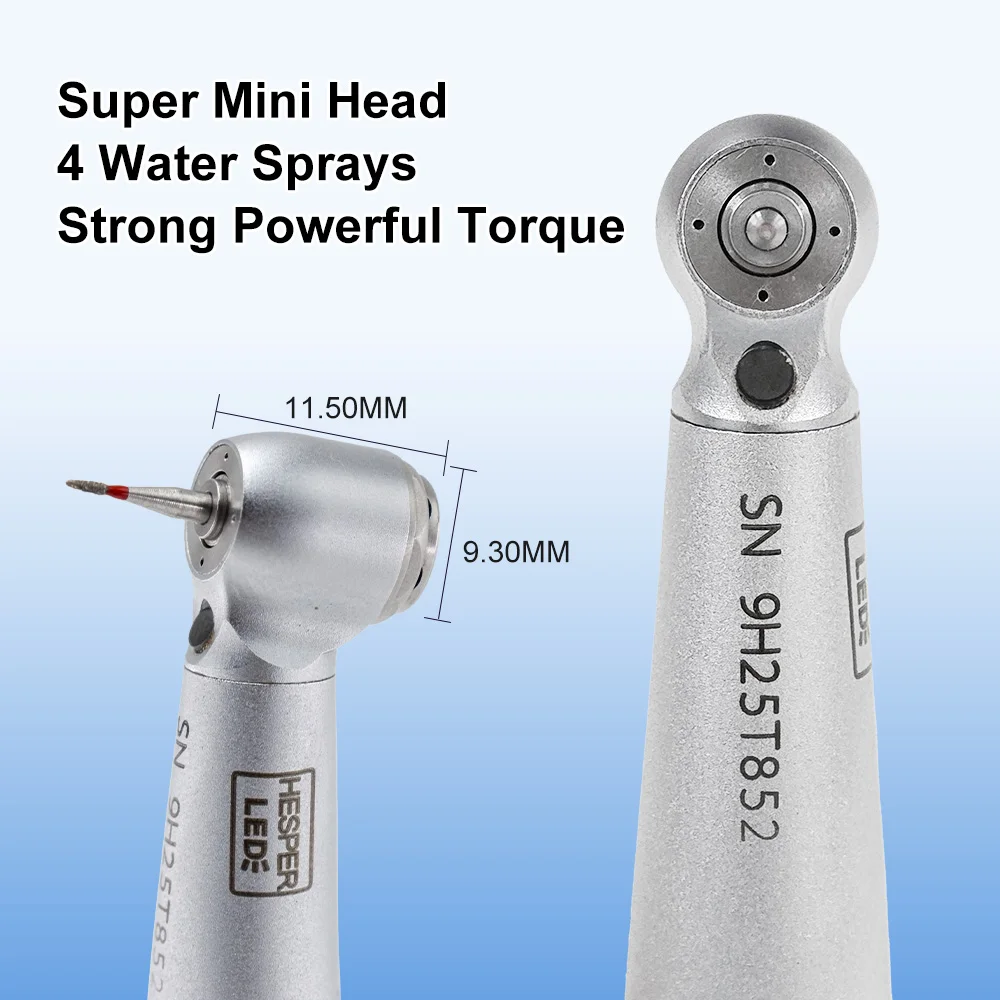 Dental Mini 9000l Fiber Optic LED High Speed Handpiece Air Turbine 4 Water Spray Kavo Type Handpiece For KAVO Coupling Type Tool