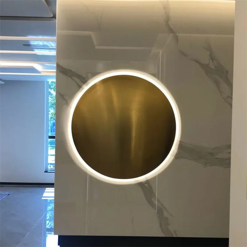 Creative Decorative Pendant Modern Wall Convex Stainless Steel Circular Wall Hanging Can be Used for Living Room, Bedroom