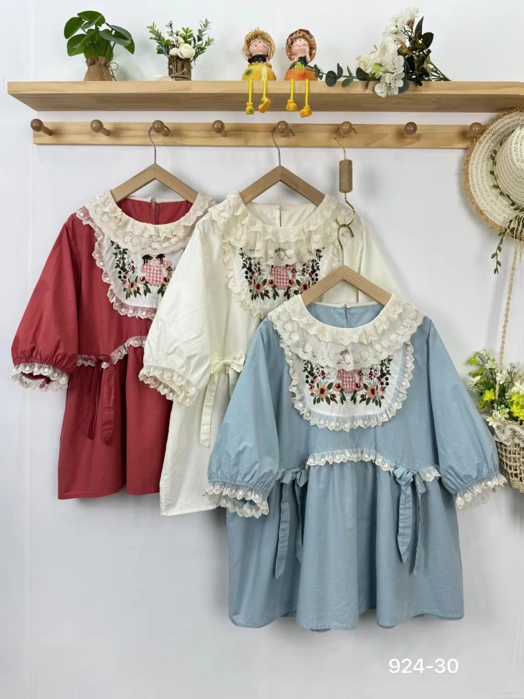 Summer Sweet Lace Spliced Embroidered Tops Women Short Sleeve Casual Tops