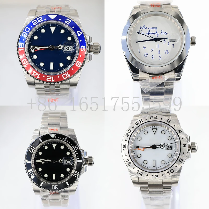 Reloj automático para hombre de acero inoxidable 904L en 40 mm inspirado en Rolexes Craftsmanship
