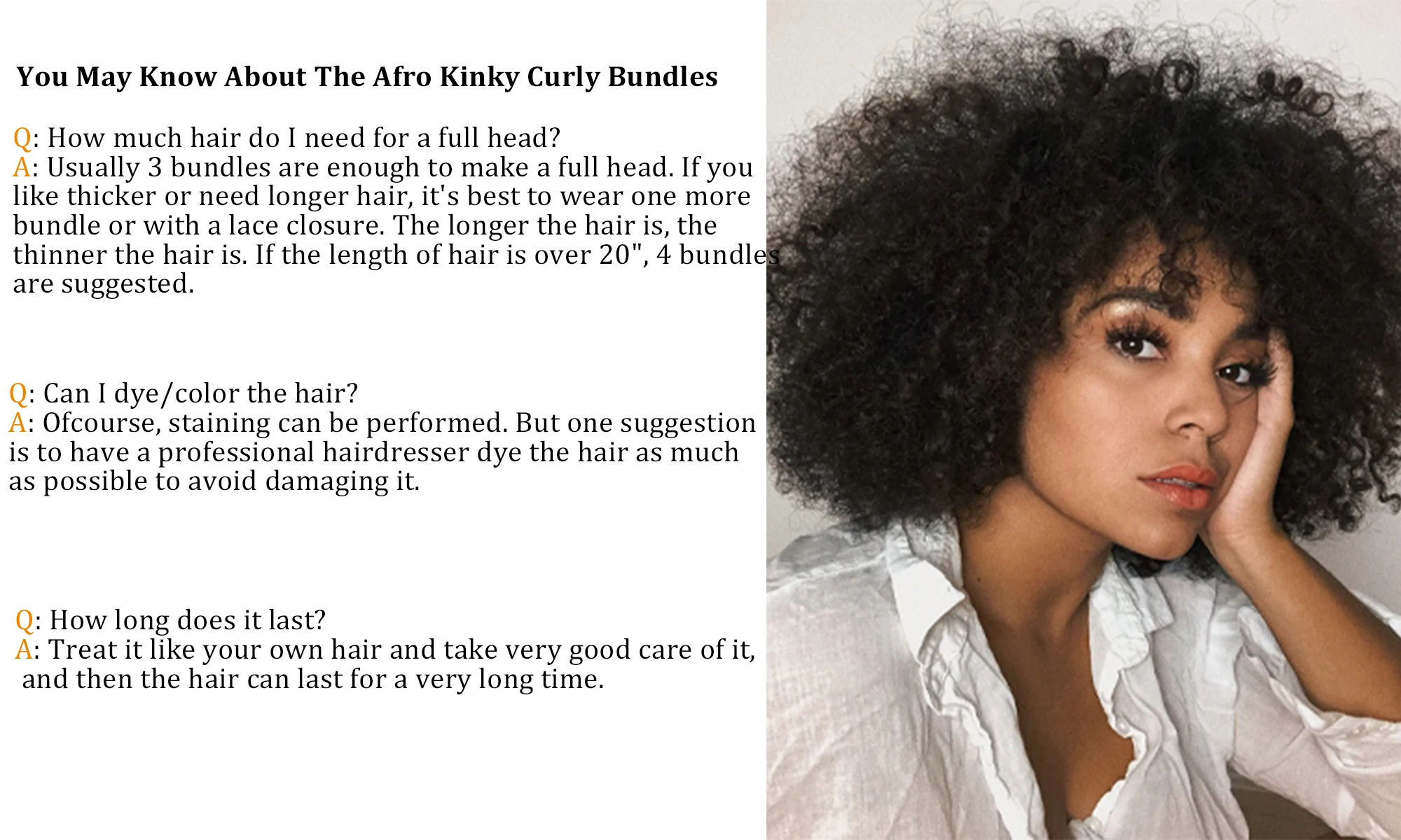 4C Afro Kinky Curly Hair Bundles 100% Raw Vietnamese Virgin Human Hair Extensions Cuticle Aligned Single Donor For Black Women