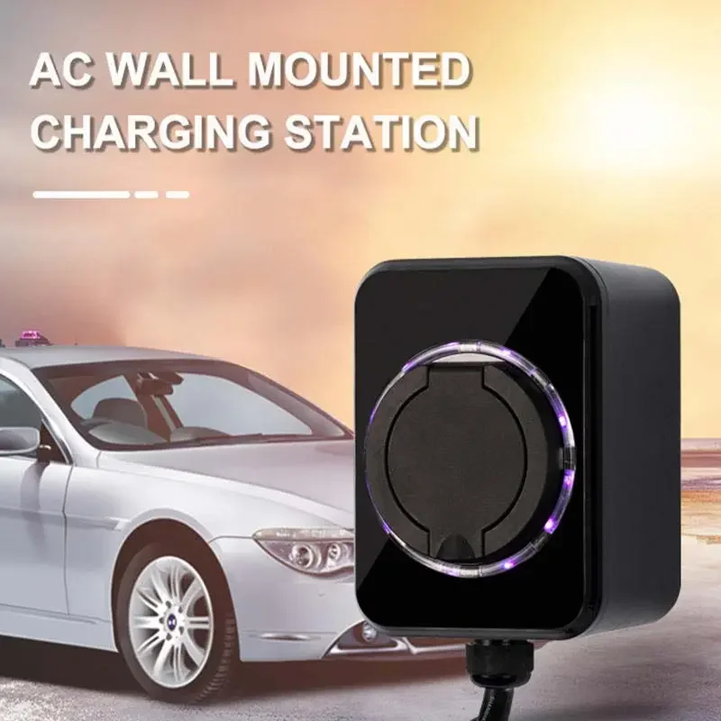 Easy Use CE Type2 220V 7kw fast EV Charging Station smart Charging Pile EV Charger