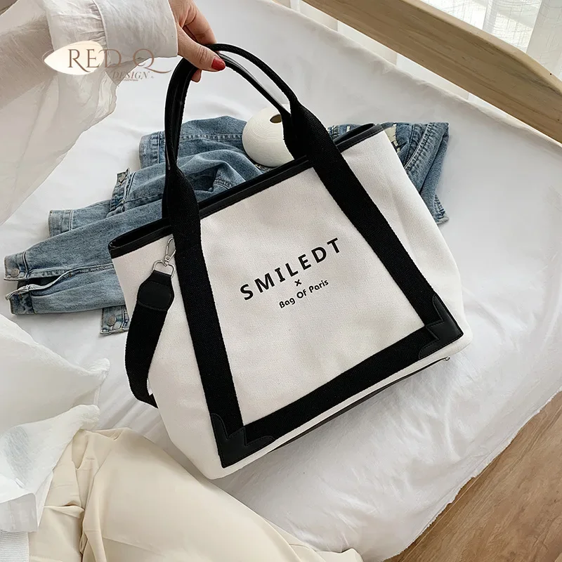 

New Fashion Canvas Women Handbags Large Capacity Ladies Shoulder Crossbody Bag Famous Designer Casual Female Tote Messenger Bags