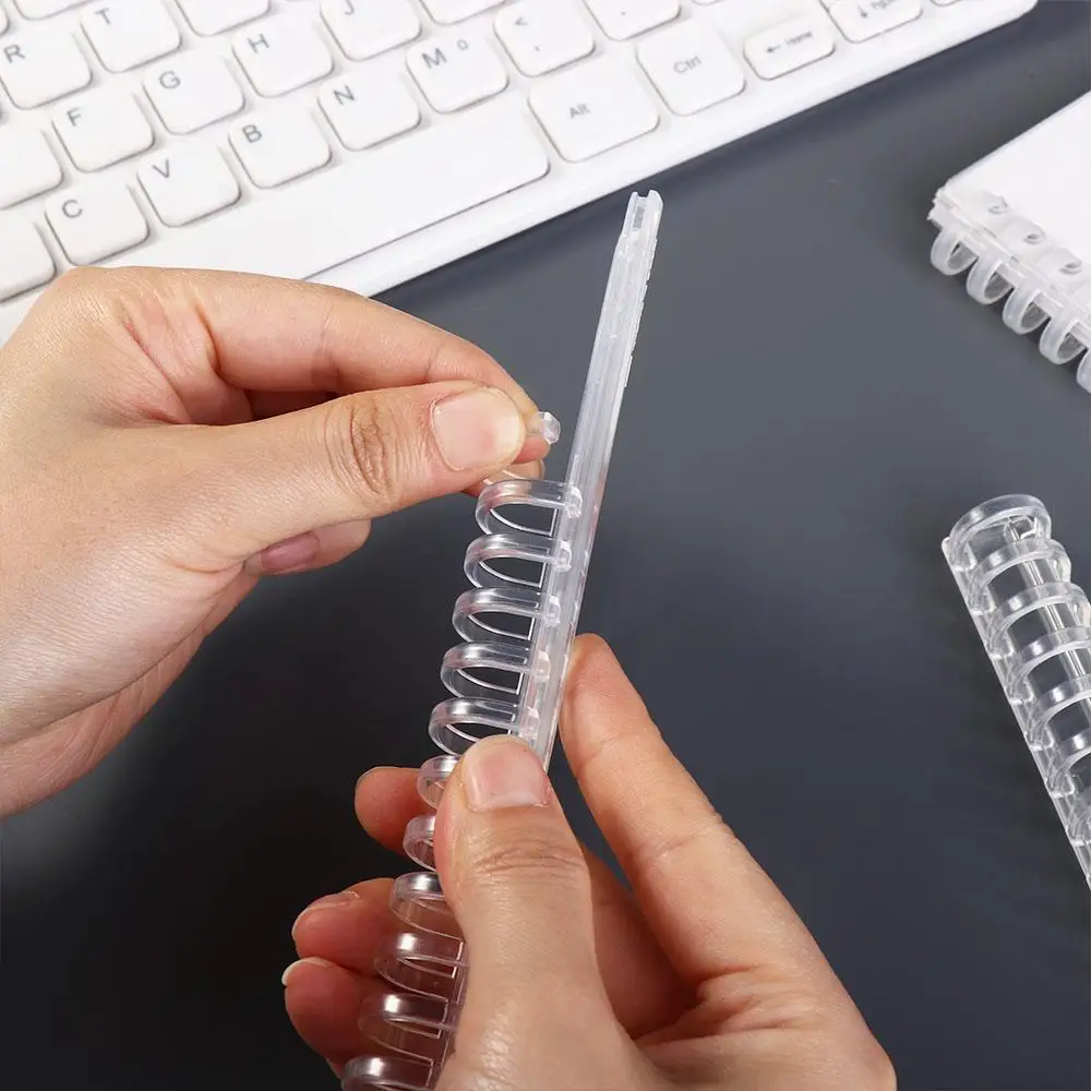 Paper Collection Clips Plastic Comb Bindings Loose Leaf Book Binder Rings Binding Spines Binder Circle Ring
