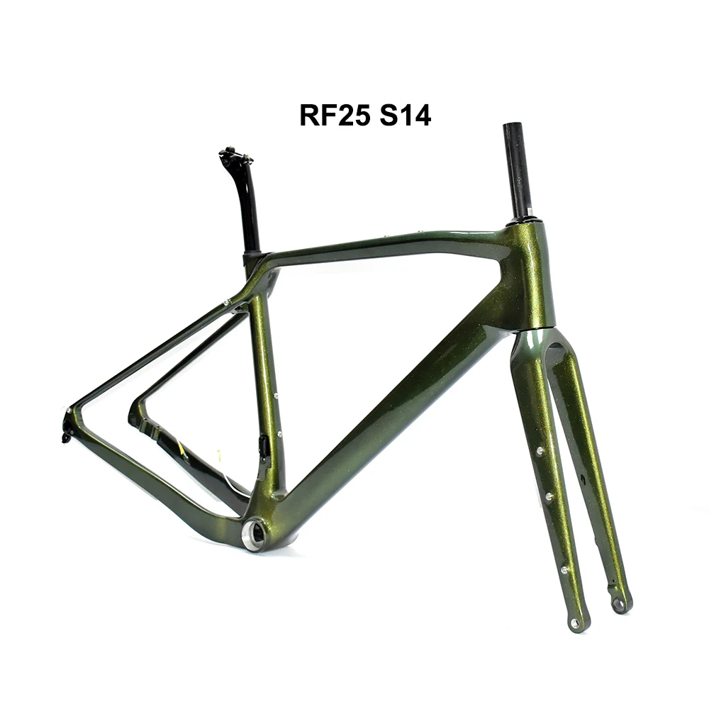 Carbon Road Bike Frame Set, Disc Brake, Full Hidden Cable Frame, Cyclocross, 700C Wheel