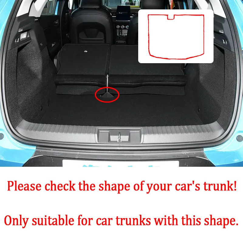 For Renault Captur MK2 2020~2026 Leather Car Trunk Mat Anti-dirty Storage Pad Boot Rug Carpet Cushion Auto Interior Accessories