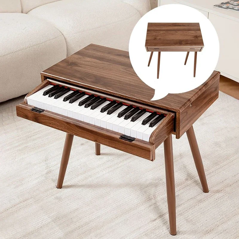 

Деревянный электронный орган, детский клавиатурный инструмент для начинающих, 37-клавишное электрическое пианино, портативный полупрофессиональный электронный орган