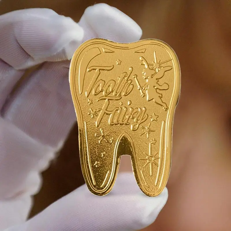 Tooth Fairy Money Gold Home Decor Souvenir Challenge Coin Souvenir Challenge Coin Lucky Coin Child Collection For Party