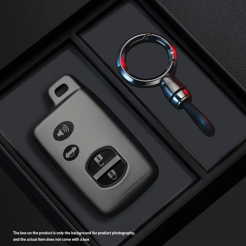 4-Tasten Schwarzes Warrior-Style Autoschlüssel-Etui für Toyota Prius 30 Alpha Aqua Land Cruiser Auris für Lexus LC 200 Schlüsselhalter – Detail 4