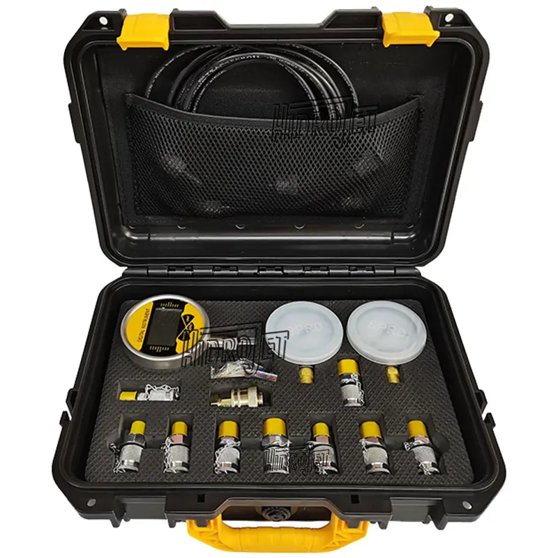 High Accuracy Digital Instrument 0-9000Psi Industrial Exact Excavator Hydraulic Pressure Test Gauge Kit