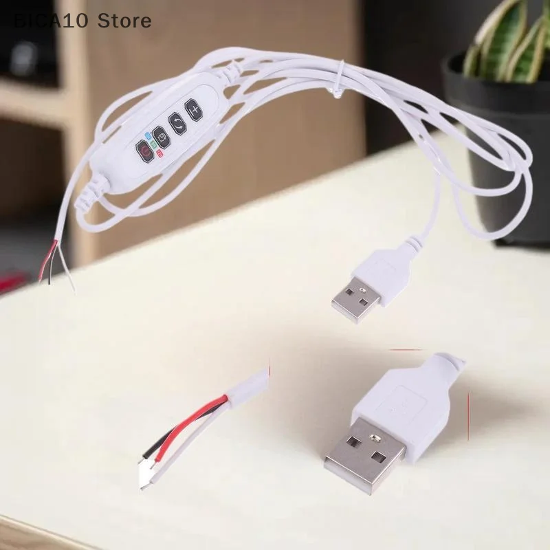 1/3/5 قطعة تيار مستمر 5 فولت USB المشبك ضوء النبات توقيت كابل تحكم التبديل خط نمو النبات ضوء البث المباشر ملء سلك التحكم في الضوء