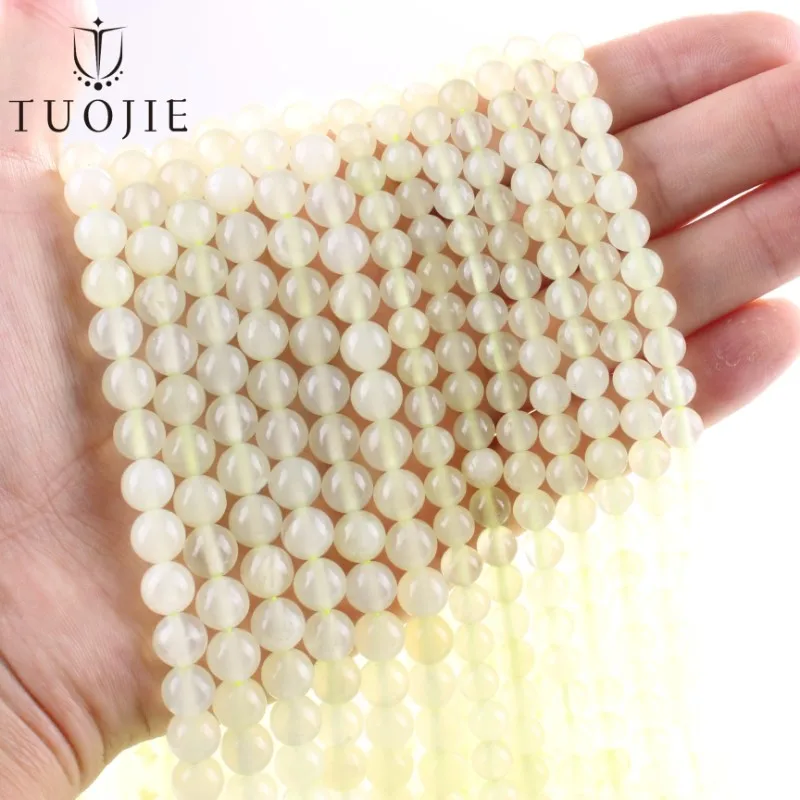 

AAA Natural New Mountain Jade Bead Smooth Loose Spacer 6 8 10mm For Jewelry Making Diy Necklace Bracelet Accessory