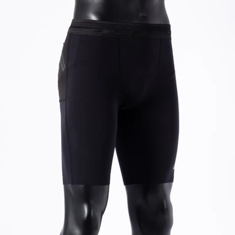 Sport Quicky Dry Shorts Man Marathon with Inner Pocket Long Distance Running Sport Pants Track Field Tights high elasticity