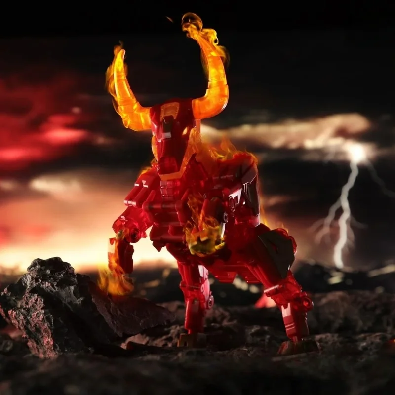 ビーストボックスシリーズ 52toys ホットスピア レッドブル 変身おもちゃ トレンディプレイモデル ハンドヘルドギフト デスクトップオーナメント コレクターズアイテム