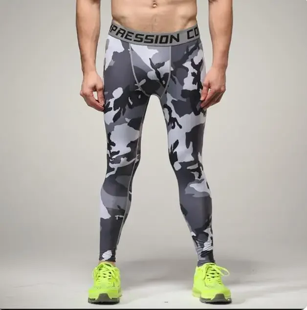 

CamSolomon-Pantalon de compression à séchage rapide pour homme, collant de course, de football, d'entraînement, de fitness, de