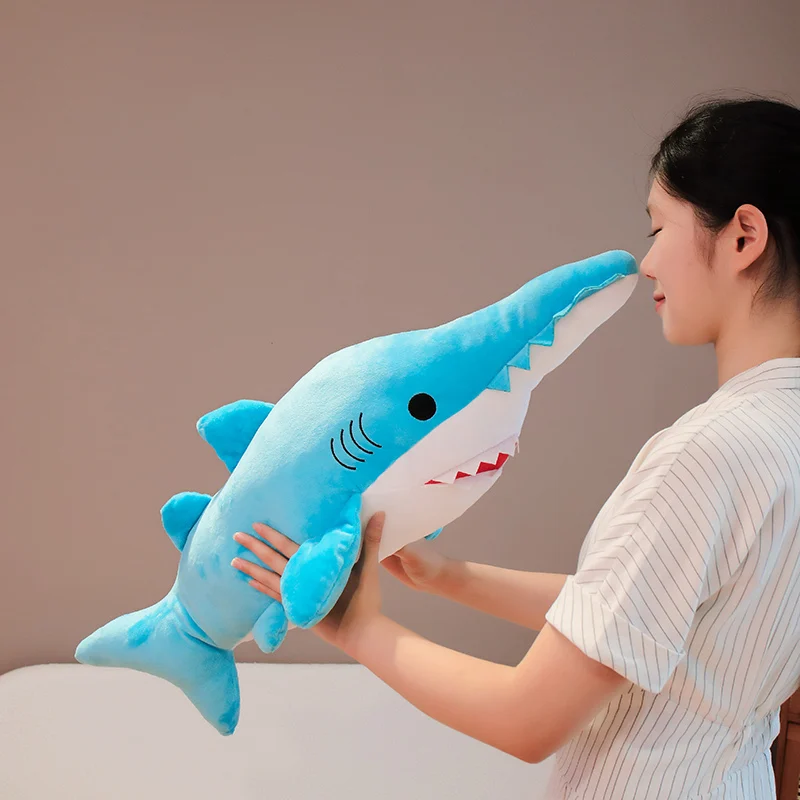 เช่นเดียวกับหัวค้อนยัดไส้จริงและฉลาม Megalodon น่ากลัวสัตว์น้ํายักษ์ Plushie Peluche ปัจจุบัน