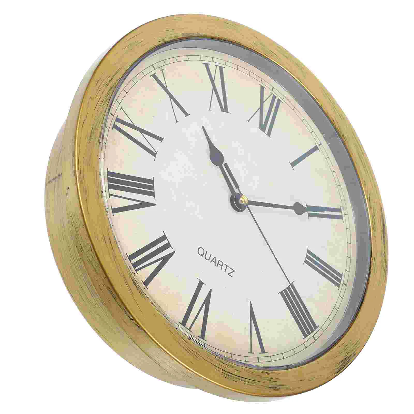 Vintage Wall Clock Safe Large Secret Jewelry Security Clocks Money Cash Jewelry Compartment (Bronze)