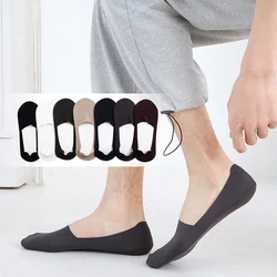 3 Pairs Neue Männer Boot Socken Frühling Sommer Dünne Eis Floss Silikon Anti-drop Ferse Unsichtbare Socken Baumwolle Handtuch boden Absorbiert Sox