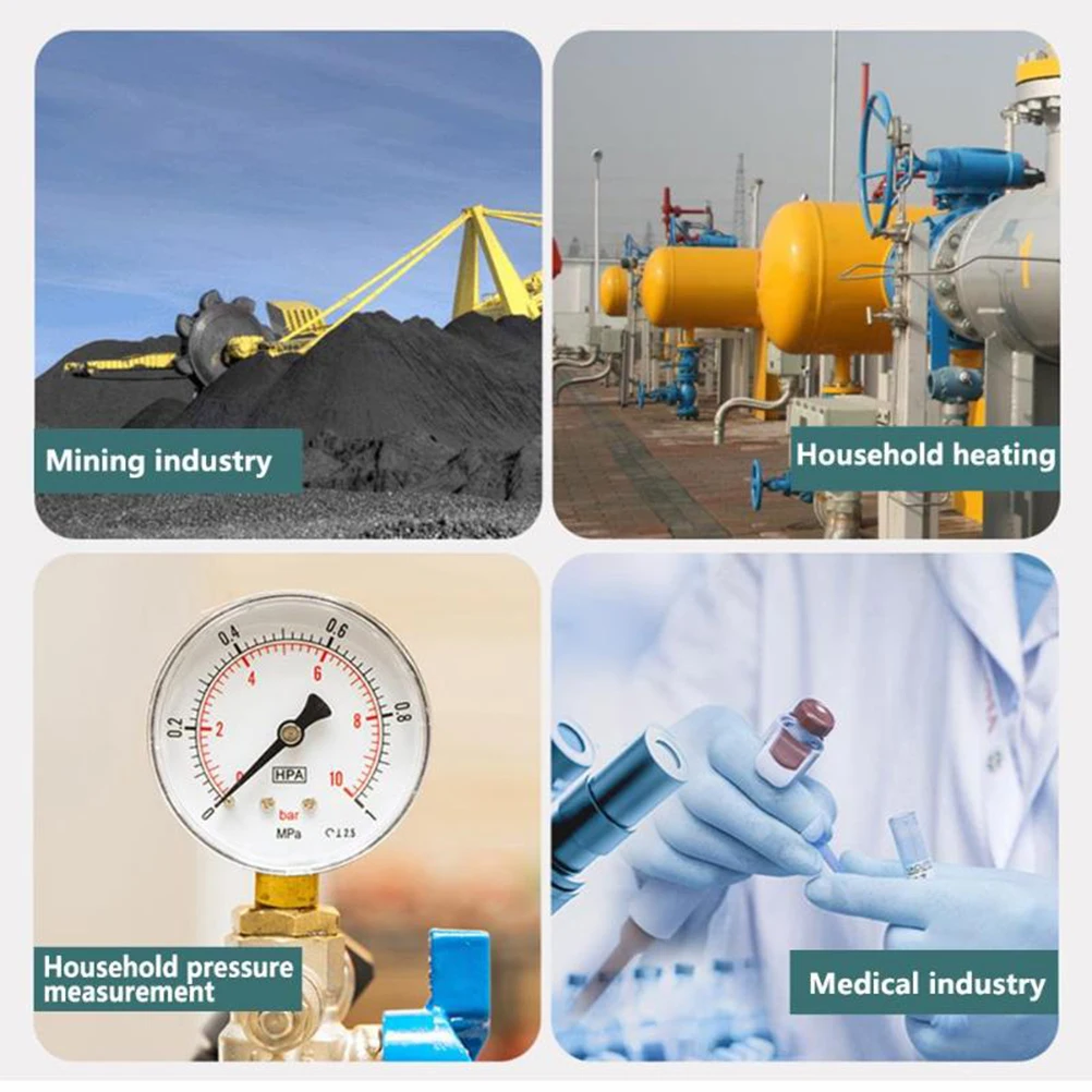 

0-60 Psi Pressure Gauge Reliable Performance Portable Design for Vacuum Testing in Oil Gas Vacuum Gauge