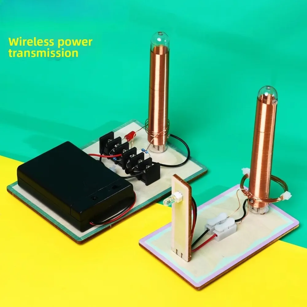 DIY Assembly Wireless Power Transmission Toy Physics Learning Educational Component Electronic Experiment Model Creative