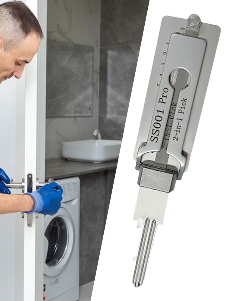 2 في 1 الفولاذ المقاوم للصدأ مفتاح فك المحمولة الدقة هوك و لاقط أداة اليد قفل فك صيانة طقم تصليح