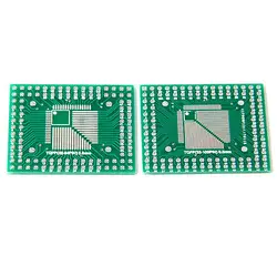 5pcs QFP/TQFP/LQFP/FQFP 32/44/64/80/100 to DIP Adapter PCB Board Converter diy electronics