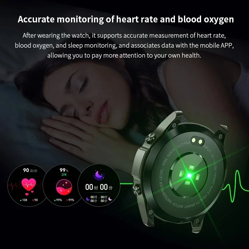 ساعة ذكية عالية الدقة من AMOLED بشاشة لمس كاملة للرجال ، مكالمة بلوتوث ، متعقب رياضي خارجي ، بطارية ، DM50 ، NFC1.43 بوصة