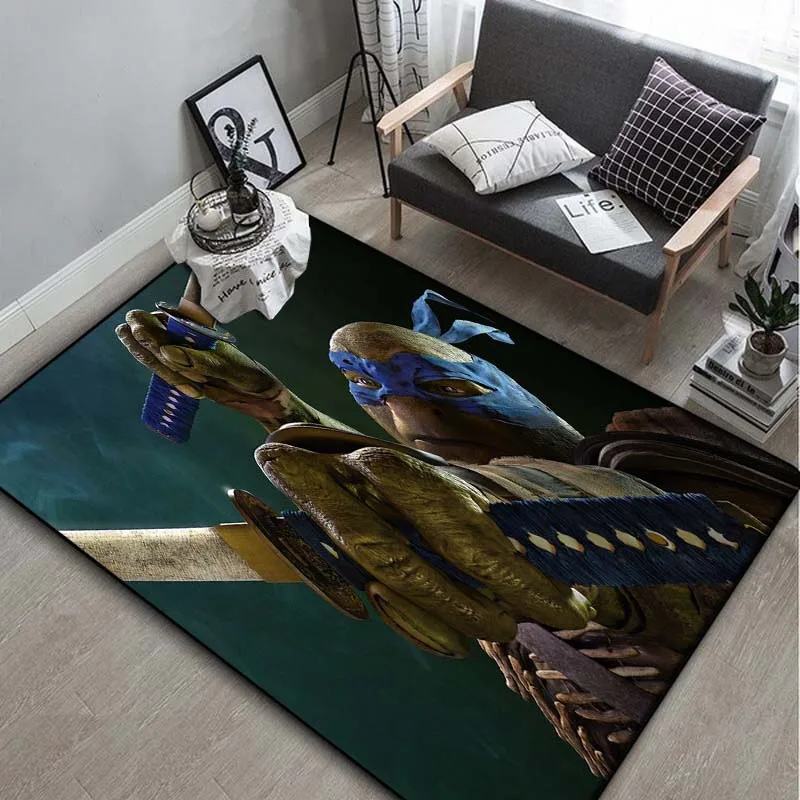 Carpet multi-size T-Teenage Mutant Ninja Turtles Carpet for Living Room Bedroom Kid's Room Home Decor Area Rug Non-slip Sofa Mat