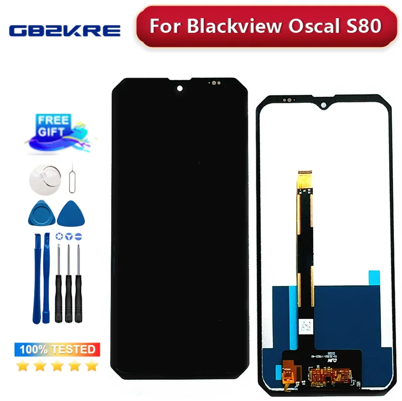 100% przetestowane pod kątem wyświetlacza LCD Blackview OSCAL S80 + wymiana ekranu dotykowego do ekranu LCD Blackview S80 + klej