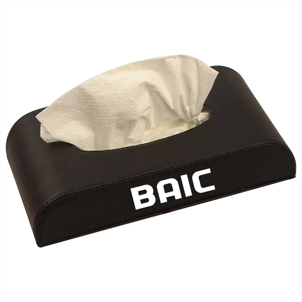 Car Tissue Box Holder Car Armrest Box Tissue Holder For BAIC Senova D60 D20 X25 X35 D50 X55 D80 Beijing HUANSU BAW Accessories