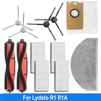 For Lydsto R1 R1A Robot Vacuum Cleaner Main Brush Side Brush Hape Filter Dust Bag Hepa Filter Mop Rags Spare Parts Consumables