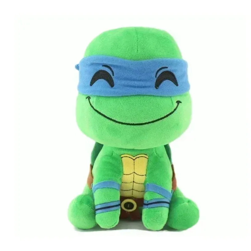 Nouveaux Peluches Teenage Mutant Ninja Turtles Version Q Assises Leonardo Da Vinci et Raphael pour Décoration de Chambre