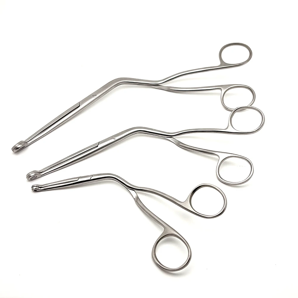 

Прочные щипцы для катетера с магнитом - хирургические щипцы для горла из нержавеющей стали для профессиональных инструментов стоматологической/ENT Clinic