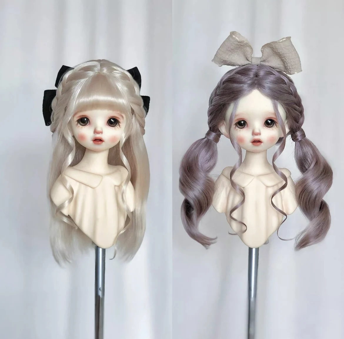 Capelli per bambole 1/4 1/6 BJD Parrucca personalizzata in diversi stili per bambole Blythe Spedizione gratuita