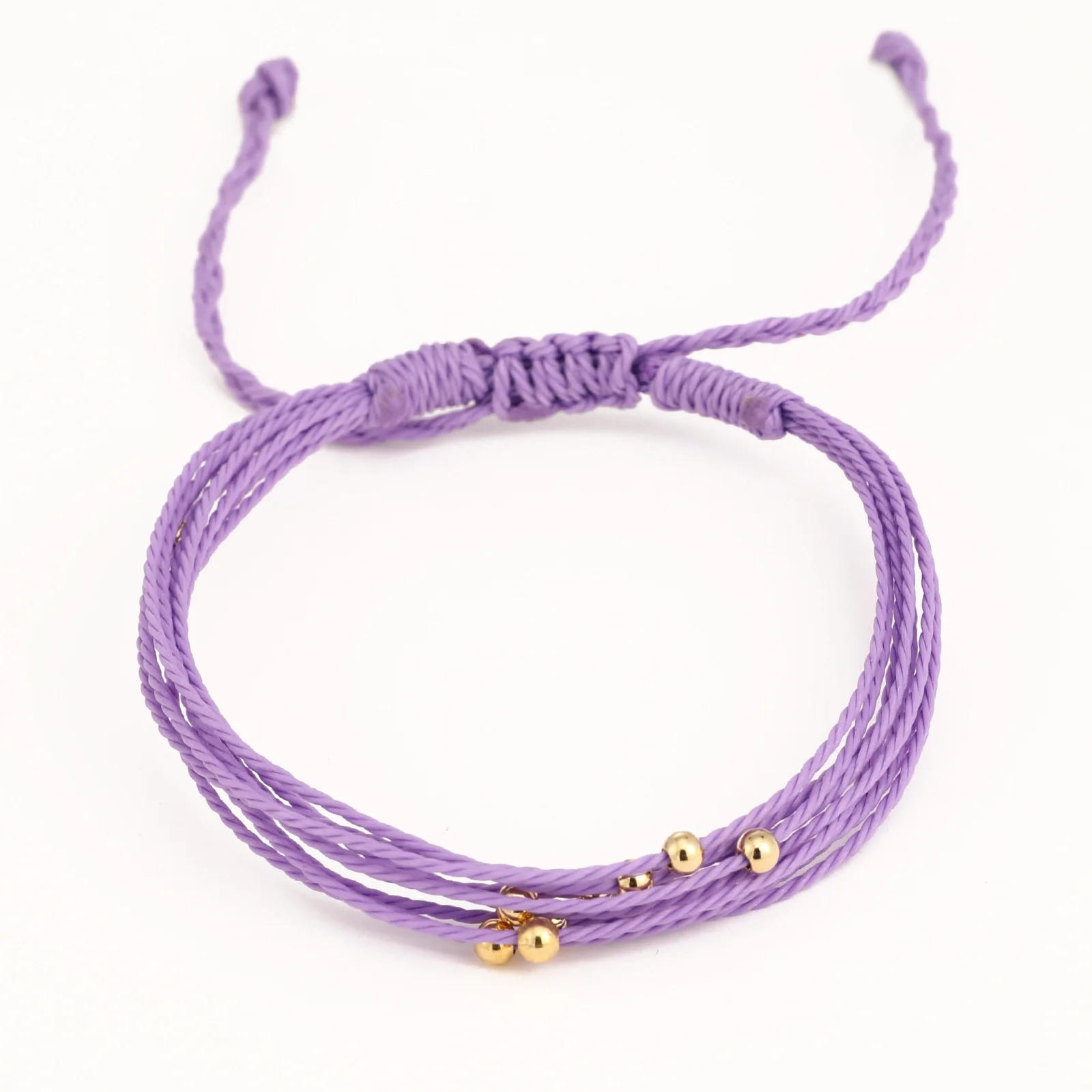 Vlen wasserdichtes geflochtenes Armband mit gewachster Kordel, mehrsträngig, verstellbares Handband, Surf-Strand-Boho-Schmuck für Frauen, Geschenk, umweltfreundlich – Detail 5