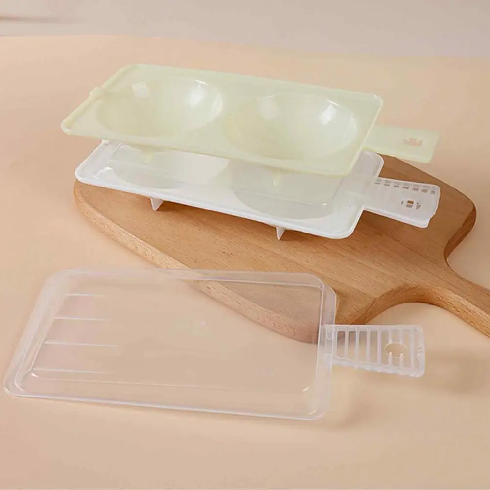 Anti Scalding Egg Steamer Dual-cavity Microwave Egg Poacher with Lid Handle Nonstick Egg Cooker Steamer Kitchen for Quick