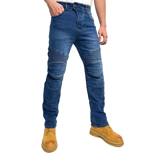 Imagen 2 del producto 2025 nuevos pantalones azules de carreras de carretera para motocicleta, pantalones vaqueros negros para hombre, equipo de protección, pantalones de motocicleta, pantalones negros y grises para Motocross