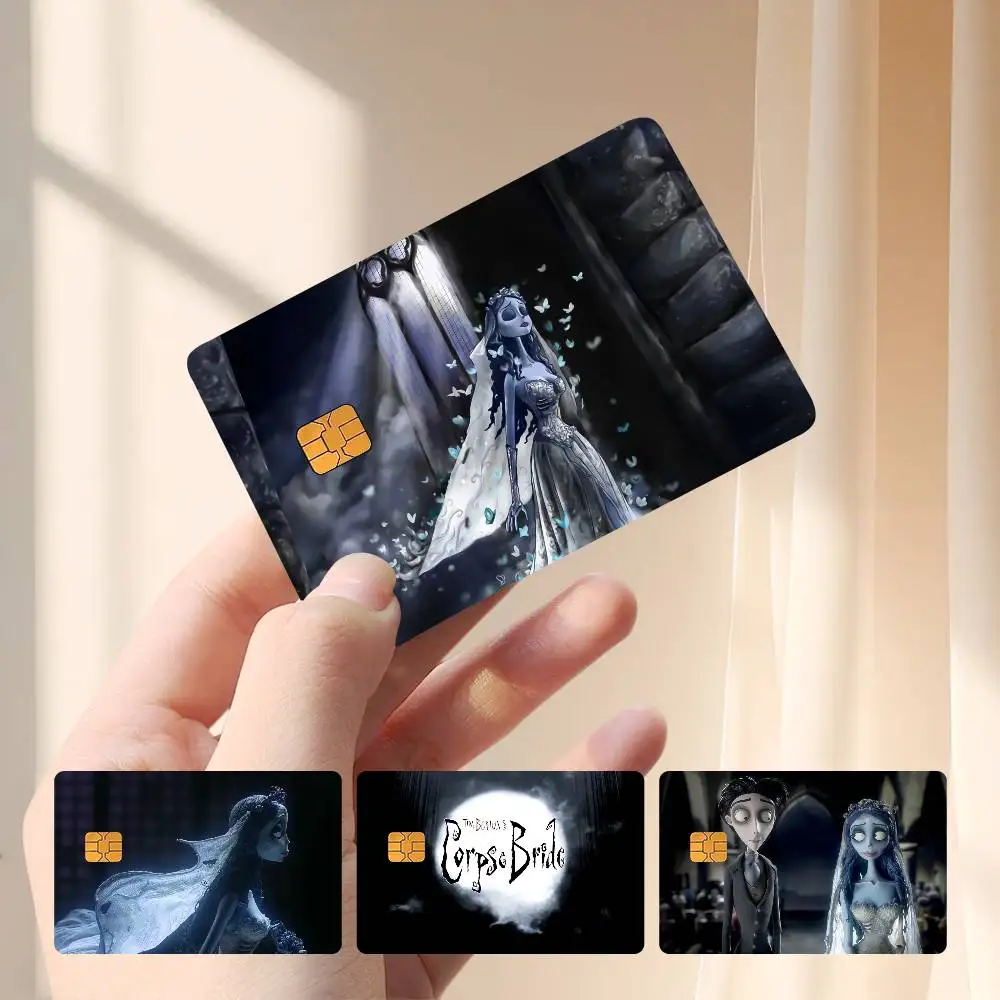 C-Corpse Bride Card Stickers Credit Card Protector Stickers Resist Scratches And Abrasions
