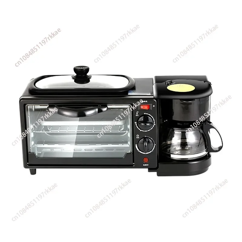 

3 In 1 Multi-functional Non-stick Frying Pan Electric Oven Coffee Maker Roaster Home Automatic Breakfast Maker Toaster Hot Milk