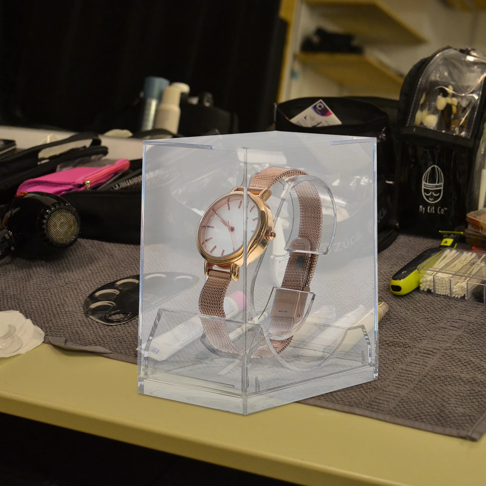 

6Pcs Watch Storage Box Transparent Display Boxes for Watch Collection Packaging Organizer Case for Ladies Kids Watches