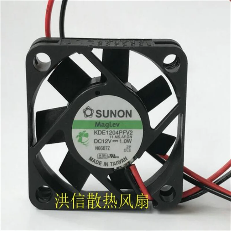 기존 SUNON 4010 DC12V 1.0W 4CM 40*40*10MM KDE1204PFV2 2/3 와이어 조용한 냉각 팬