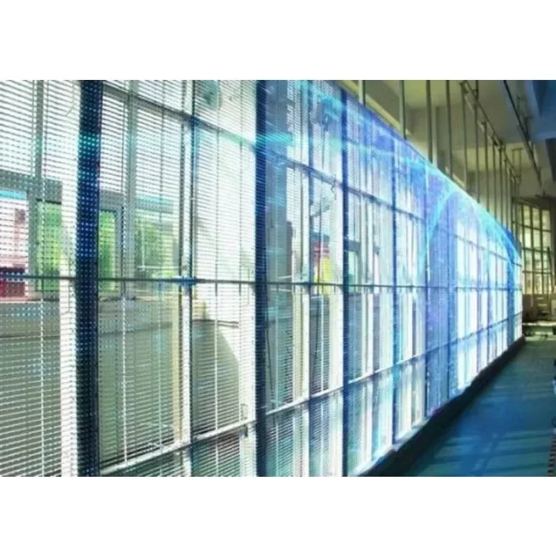 High Performance Ultra Thin Clear Screen P5 P6 P8 P10 HD Transparent Led Display For Retail Stores