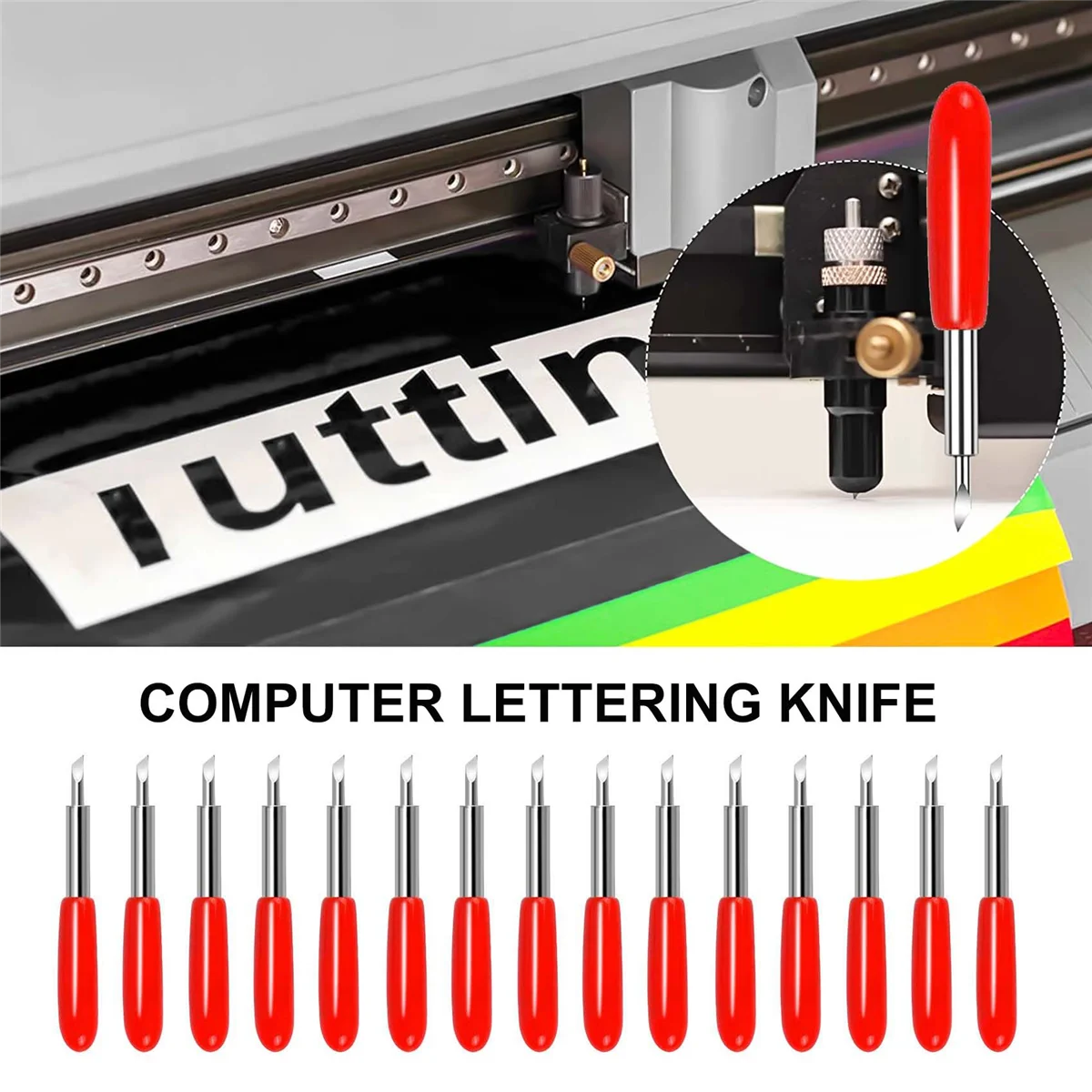 50PCS Replacement Cutting Blades for Explore Air 2 /Air 3/Maker Expression, 45 Degree Standard Fine Point Blades