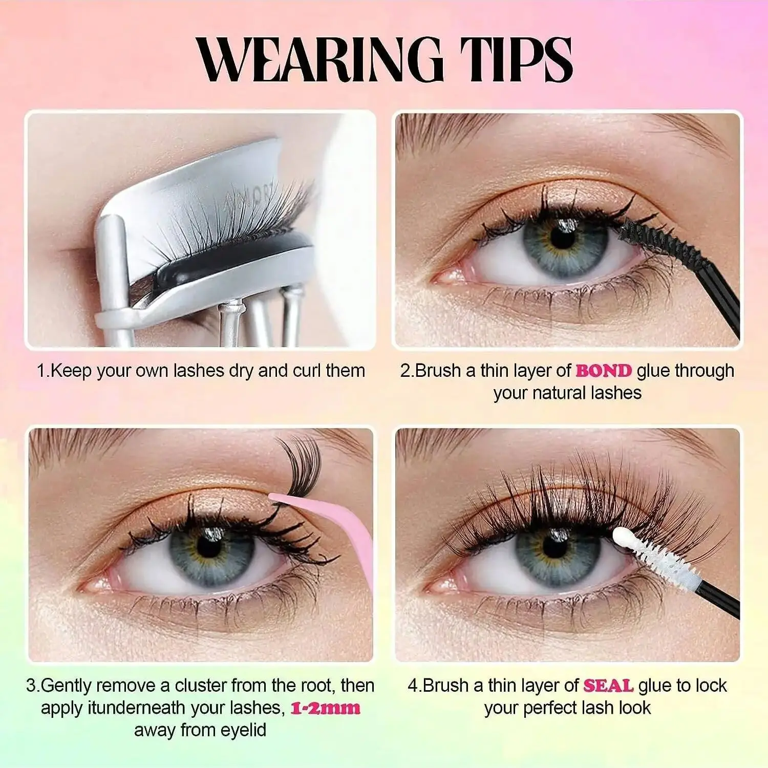 120 stücke DIY Cluster Wimpern verlängerung Schwalben schwanz segmentierte Wimpern falsche Wimpern natürliches Volumen persönliche gefälschte Wimpern Make-up